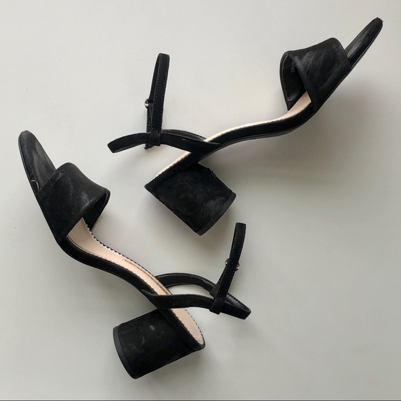 Zara Faux Patent Leather Block Heel Sandals - Picture 2 of 4